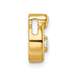 14K 2 Birthstone and Dia Mother/Child Chain Slide Semi-mount view