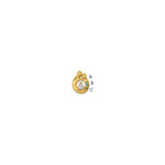 14K 3 Birthstone and Dia Mother/Child Chain Slide Semi-mount view