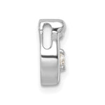 14K WG 4 Birthstone and Dia Mother/Child Chain Slide Semi-mount view