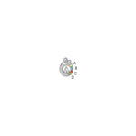 14K WG 4 Birthstone and Dia Mother/Child Chain Slide Semi-mount view