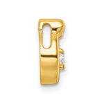 14K 4 Birthstone and Dia Mother/Child Chain Slide Semi-mount view