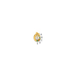 14K 5 Birthstone and Dia Mother/Child Chain Slide Semi-mount view