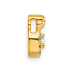 14K 6 Birthstone and Dia. Mother/Child Chain Slide Semi-mount view