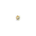 14K 6 Birthstone and Dia. Mother/Child Chain Slide Semi-mount view