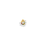 14K 8 Birthstone and Dia Mother/Child Chain Slide Semi-mount view