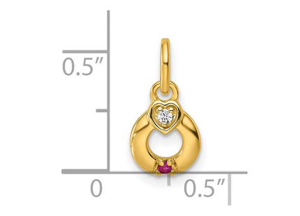 14k Yellow Gold Pendants Style PM10729 - Classique Jewelry Inc.