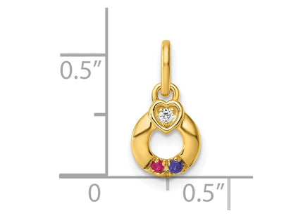 14k Yellow Gold Pendants Style PM10729 - Classique Jewelry Inc.