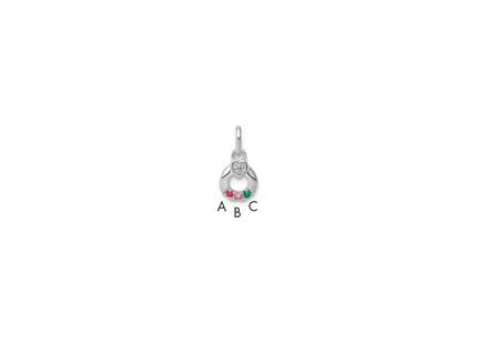 14k White Gold Pendants Style PM10729 - Classique Jewelry Inc.