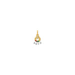 14k Dia Heart w/ 4 Birthstone Mother's Circle Pendant Semi-Mount view 1