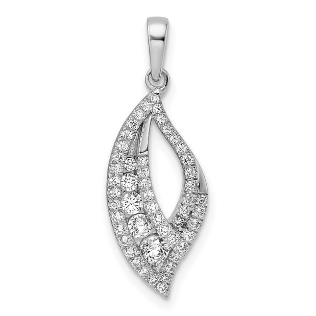14k White Gold Pendants Style PM10789 - Classique Jewelry Inc.