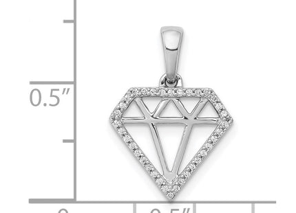 14k White Gold Pendants Style PM3697 - Classique Jewelry Inc.