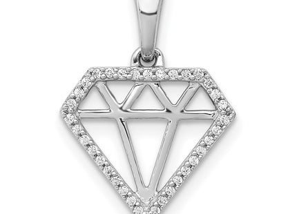 14k White Gold Pendants Style PM3697 - Classique Jewelry Inc.