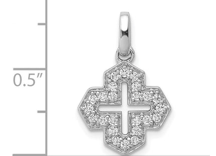 14k White Gold Pendants Style PM3699 - Classique Jewelry Inc.