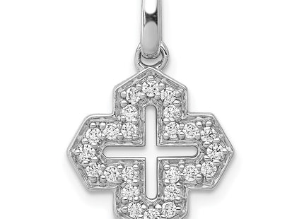 14k White Gold Pendants Style PM3699 - Classique Jewelry Inc.