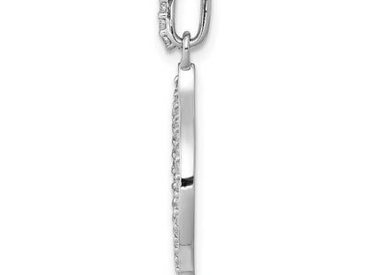 14k White Gold Pendants Style PM3701 - Classique Jewelry Inc.