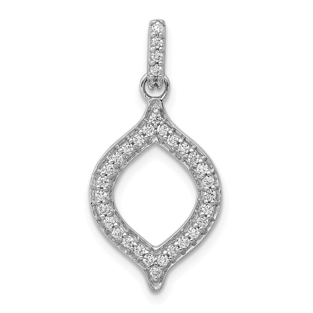 14k White Gold Pendants Style PM3701 - Classique Jewelry Inc.