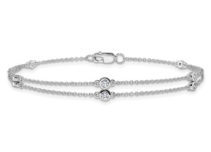 14k White Gold Bracelets Style PM3755 - Classique Jewelry Inc.