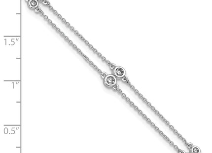 14k White Gold Bracelets Style PM3755 - Classique Jewelry Inc.