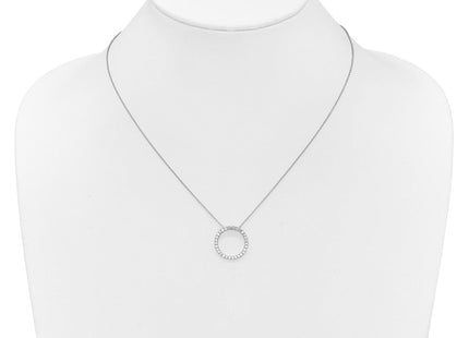 14k White Gold 1/2 carat Diamond Circle Necklace (Style PM3781-050-WA)