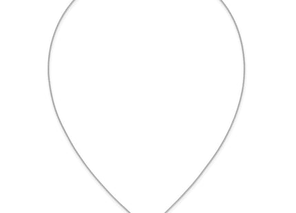 14k White Gold 1/2 carat Diamond Circle Necklace (Style PM3781-050-WA)