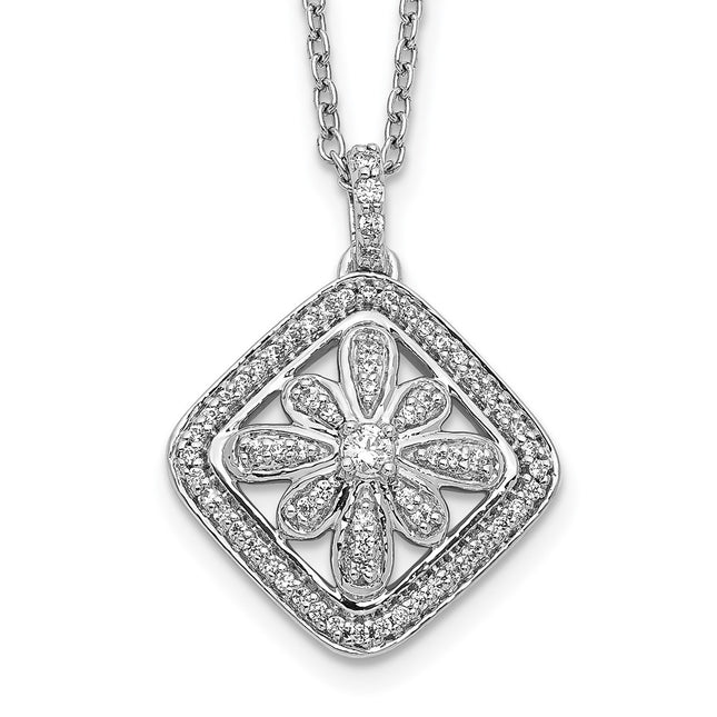 14k White Gold Pendants Style PM3794 - Classique Jewelry Inc.