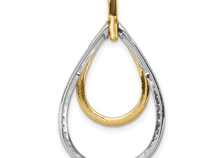 14k Two-tone Pendants Style PM3817 - Classique Jewelry Inc.