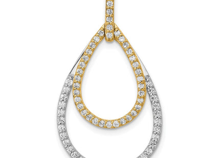14k Two-tone Pendants Style PM3817 - Classique Jewelry Inc.
