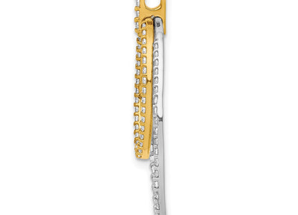14k Two-tone Pendants Style PM3819 - Classique Jewelry Inc.