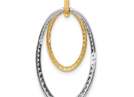 14k Two-tone Pendants Style PM3819 - Classique Jewelry Inc.