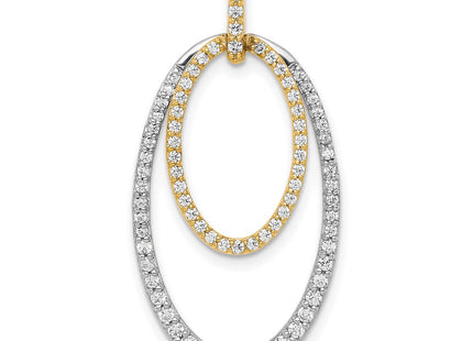 14k Two-tone Pendants Style PM3819 - Classique Jewelry Inc.