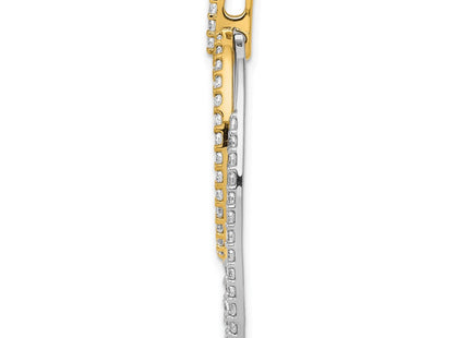 14k Two-tone Pendants Style PM3819 - Classique Jewelry Inc.
