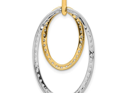 14k Two-tone Pendants Style PM3819 - Classique Jewelry Inc.