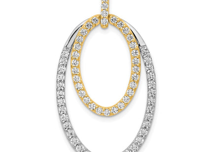 14k Two-tone Pendants Style PM3819 - Classique Jewelry Inc.