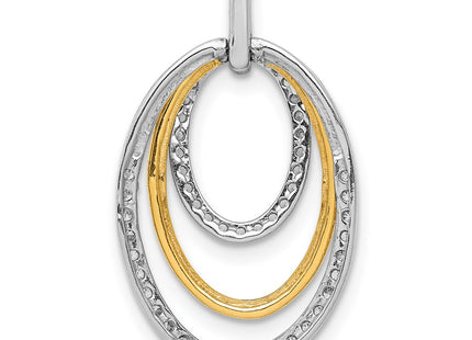 14k Two-tone Pendants Style PM3820 - Classique Jewelry Inc.