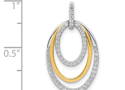 14k Two-tone Pendants Style PM3820 - Classique Jewelry Inc.