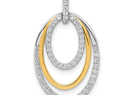 14k Two-tone Pendants Style PM3820 - Classique Jewelry Inc.