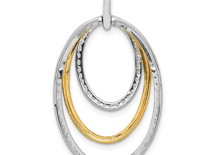 14k Two-tone Pendants Style PM3820 - Classique Jewelry Inc.