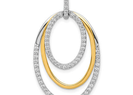 14k Two-tone Pendants Style PM3820 - Classique Jewelry Inc.