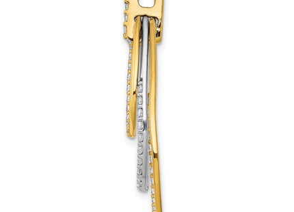 14k Two-tone Pendants Style PM3821 - Classique Jewelry Inc.