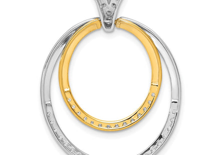 14k Two-tone Pendants Style PM3823 - Classique Jewelry Inc.