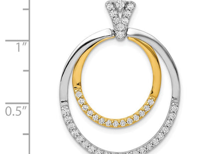 14k Two-tone Pendants Style PM3823 - Classique Jewelry Inc.