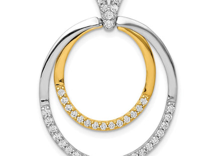 14k Two-tone Pendants Style PM3823 - Classique Jewelry Inc.