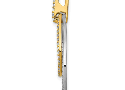 14k Two-tone Pendants Style PM3824 - Classique Jewelry Inc.