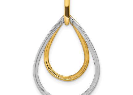 14k Two-tone Pendants Style PM3824 - Classique Jewelry Inc.