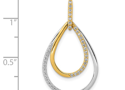14k Two-tone Pendants Style PM3824 - Classique Jewelry Inc.
