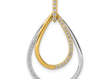 14k Two-tone Pendants Style PM3824 - Classique Jewelry Inc.