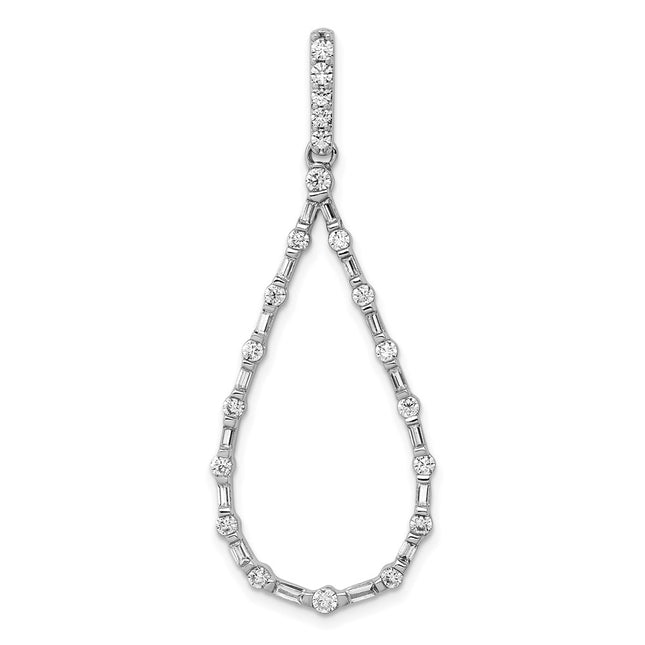 14k White Gold Pendants Style PM3829 - Classique Jewelry Inc.