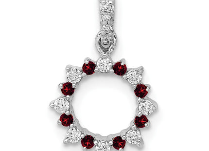 14k White Gold Pendants Style PM3856 - Classique Jewelry Inc.