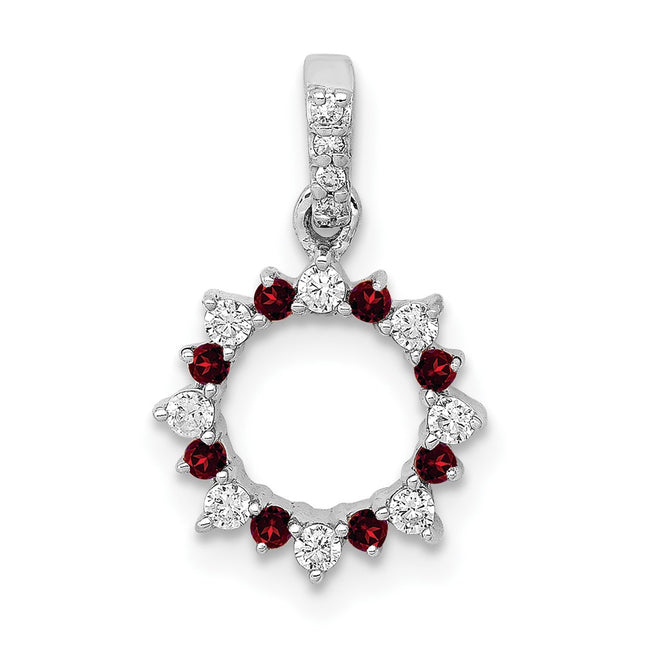 14k White Gold Pendants Style PM3856 - Classique Jewelry Inc.