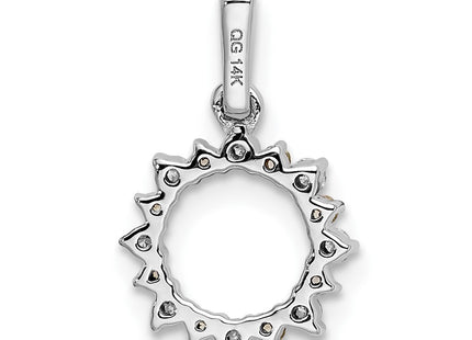 14k White Gold Pendants Style PM3856 - Classique Jewelry Inc.